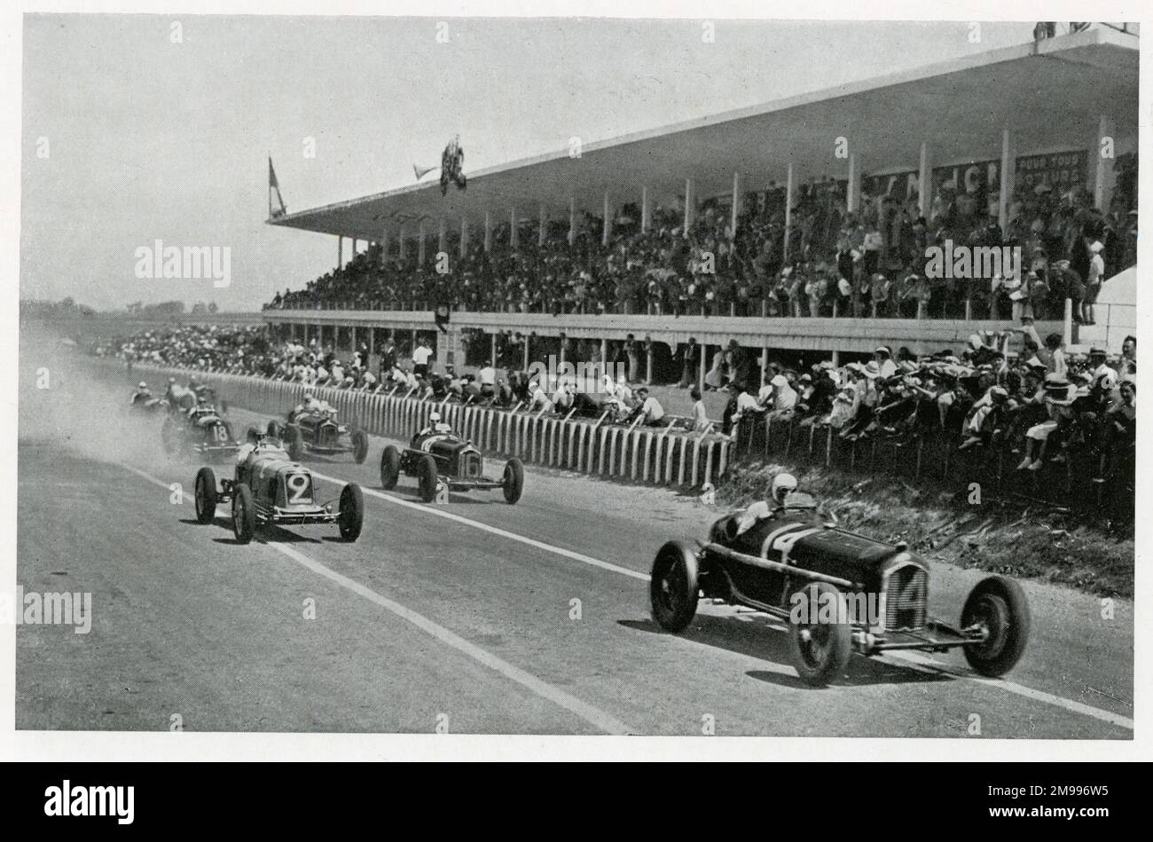 Eröffnung des Grand Prix de la Marne in der Nähe von Reims, Frankreich, der schnellsten europäischen Strecke. Stockfoto