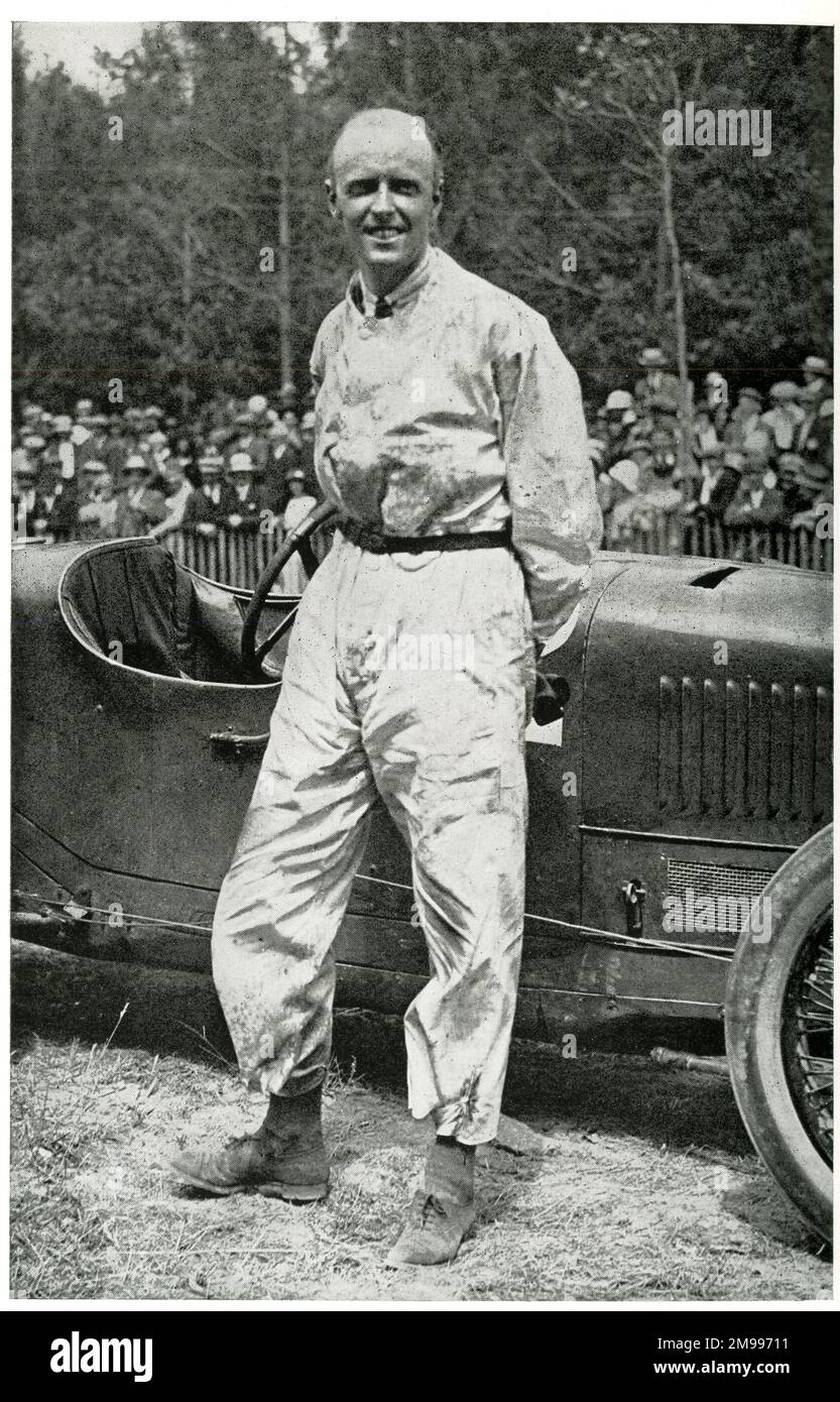 Sir Henry Seagrave, Rennfahrer. Stockfoto