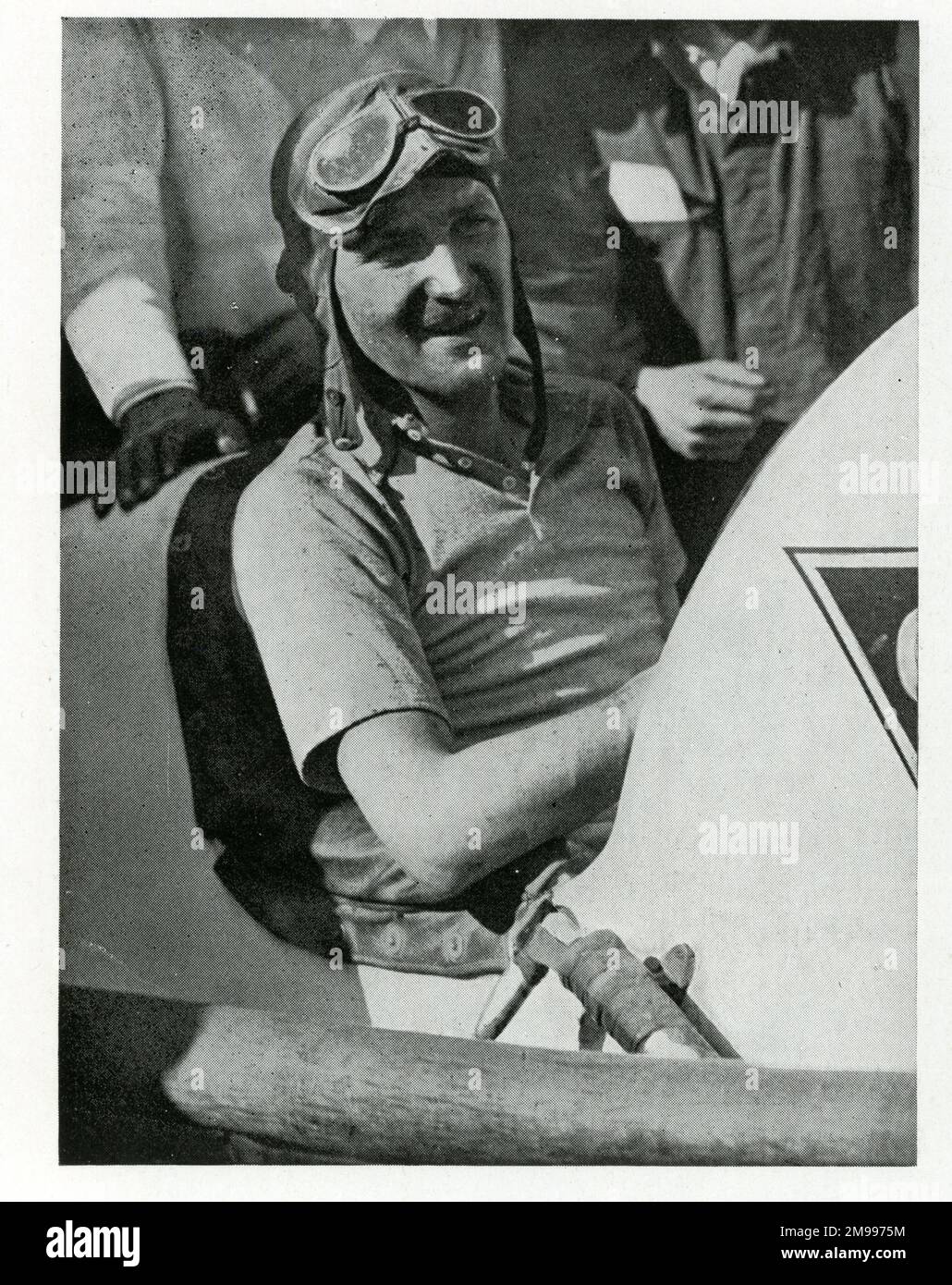 Wild Bill Cummings, Rennfahrer. Stockfoto
