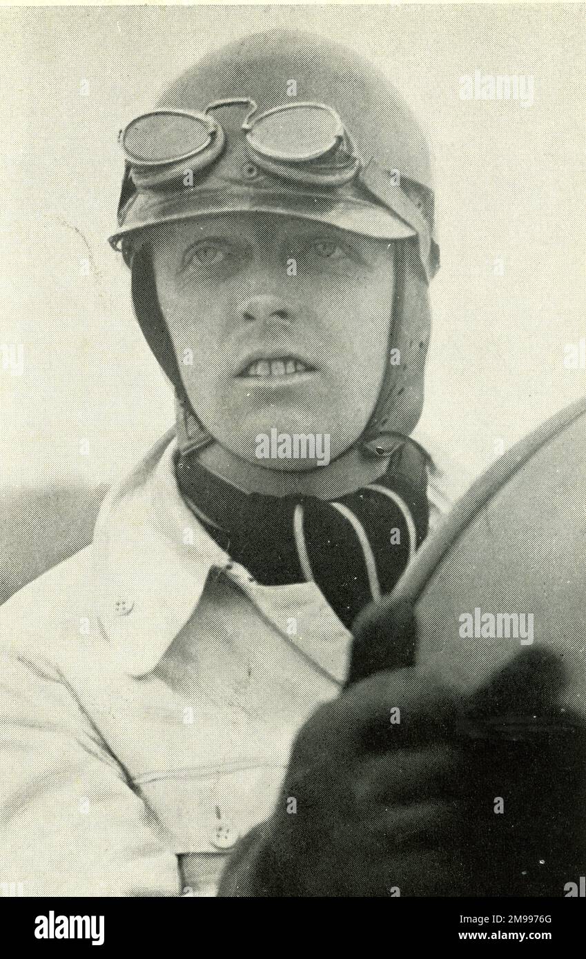 Sir Henry Seagrave, Rennfahrer, Weltrekordler für Geschwindigkeit im Land und Wassergeschwindigkeitsrekord. Stockfoto