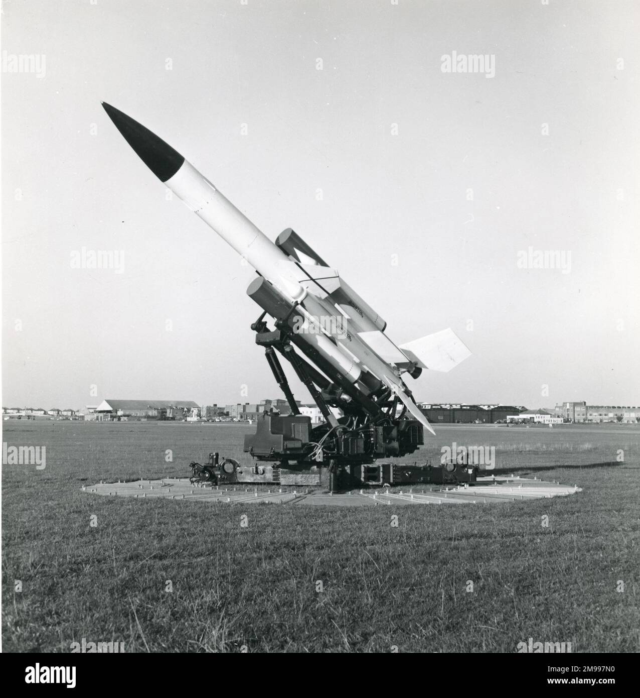 Bristol Bloodhound II. Boden-Luft-Rakete. Stockfoto