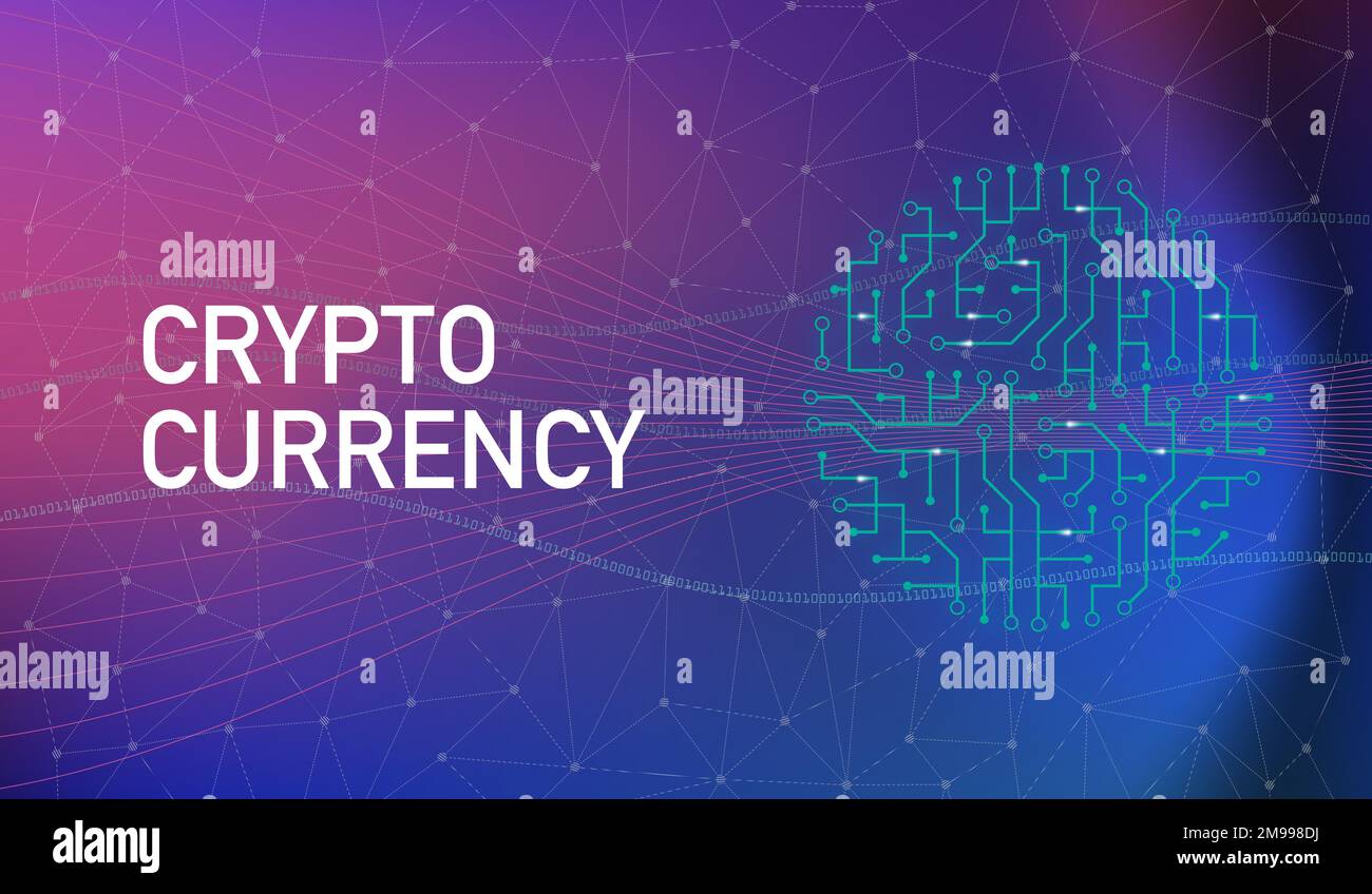 Crypto Currency, Big Data, Digital Stockfoto