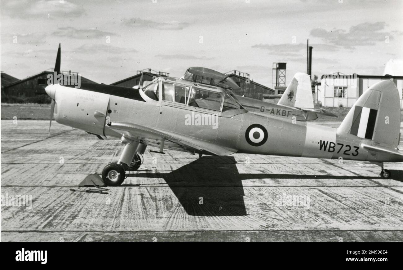 De Havilland Canada DHC1 ChipmunkTMk10, WB723 für die RAF. Stockfoto