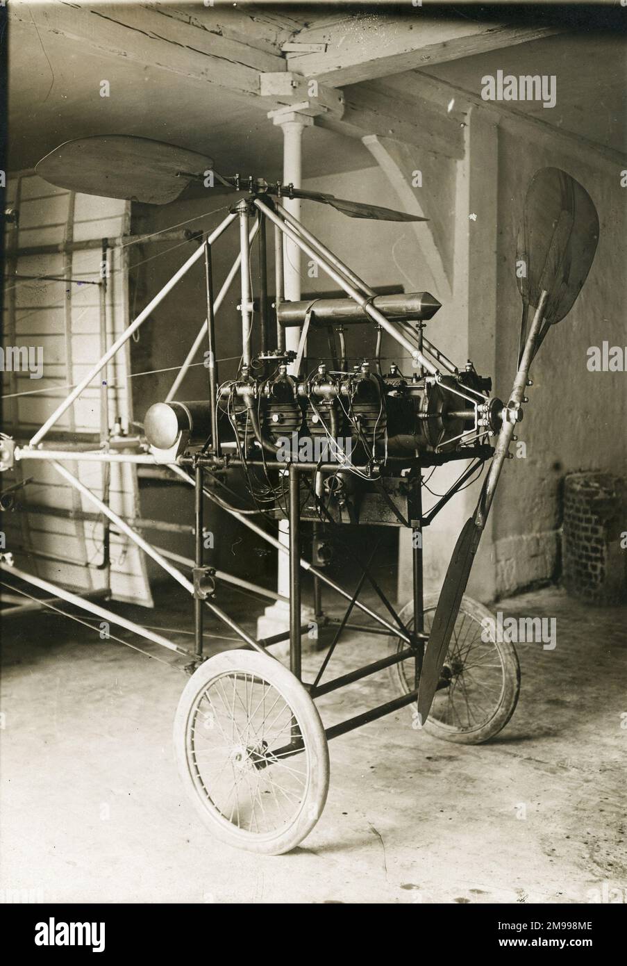 Bertin-II-Hubschrauber von 1908. Stockfoto