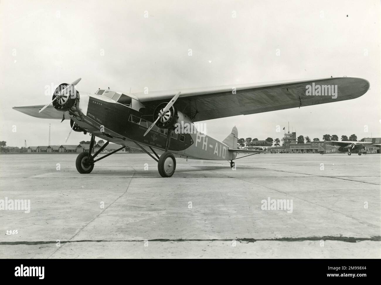 Fokker FXVIII, PH-AIO, Oehoe, von KLM. Stockfoto