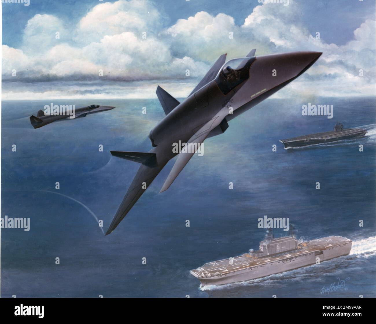 Ein Künstlereindruck einer McDonnell Douglas ASTOVL-Studie c1993. Stockfoto