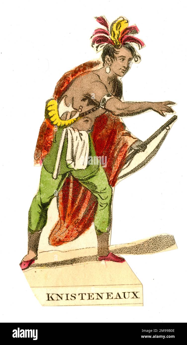Schrott, Völker der Welt - Indianer aus Nordamerika - Knisteneaux (Cree). Stockfoto