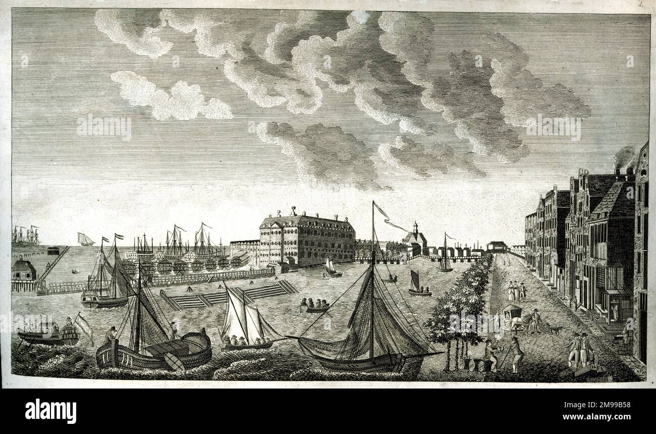 Admiralty Office, Dock Yard and Storehouse, Amsterdam, Niederlande. Stockfoto