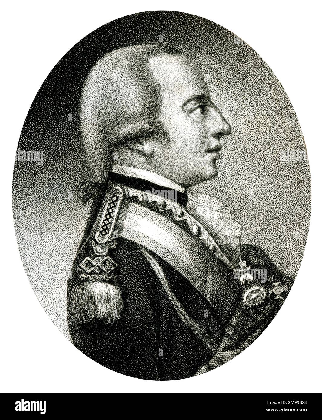 Kaiser Franziskus (II und I) von Österreich und später Heiliger römischer Kaiser (1768-1835). Hier in Feldmarschall-Uniform gesehen. Stockfoto
