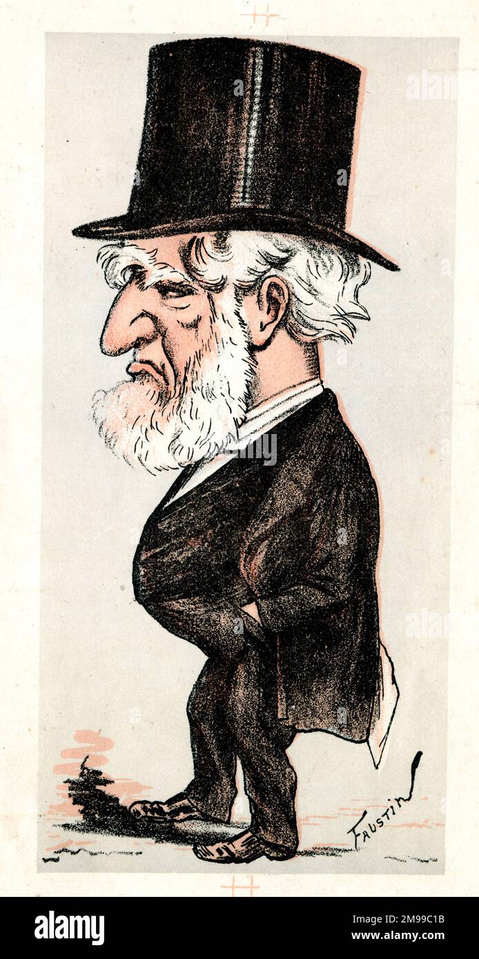 Figaro Cartoon, Männer der Zeit - Richter. Stockfoto