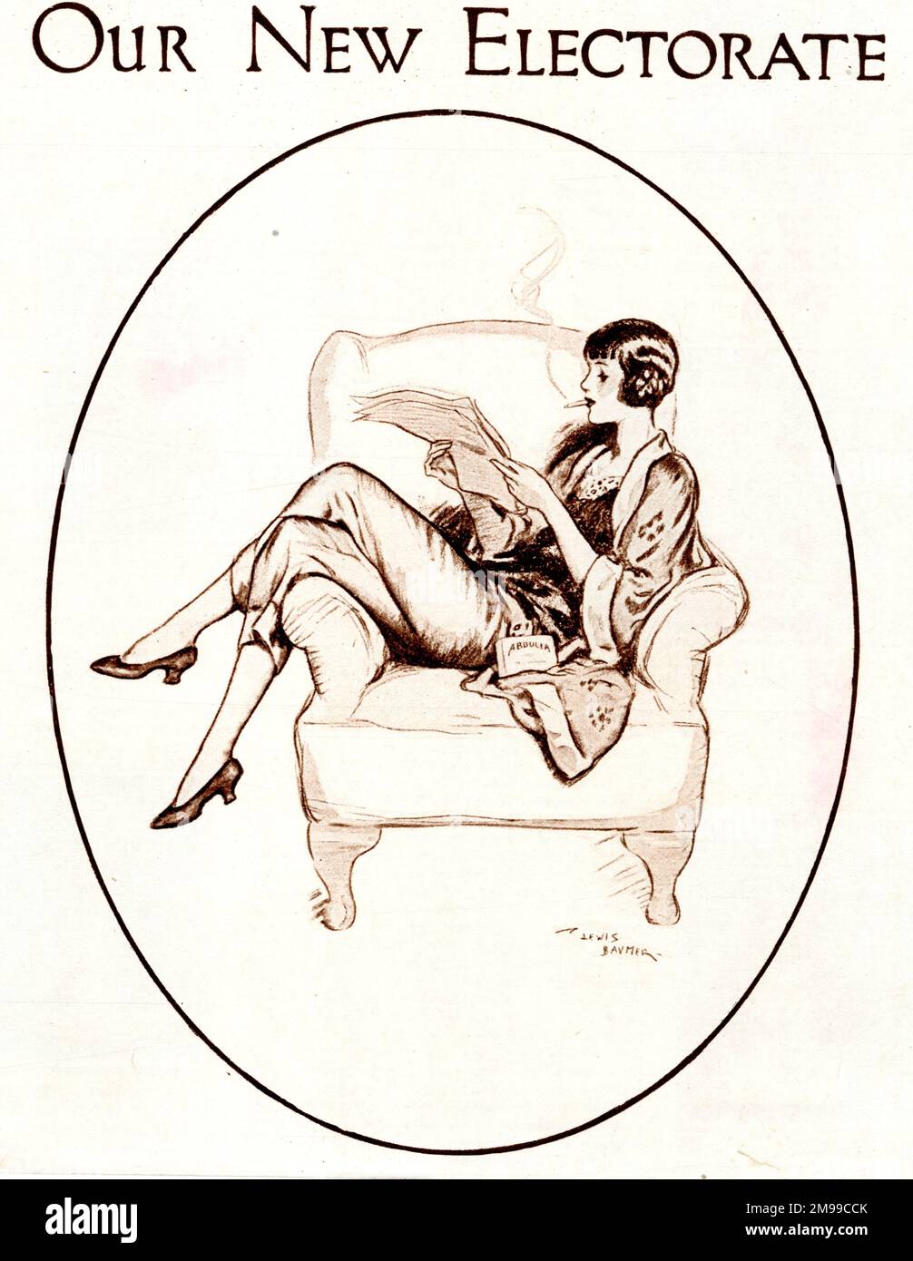 Unsere neue Wählerschaft - Stimmen für Frauen. Stockfoto