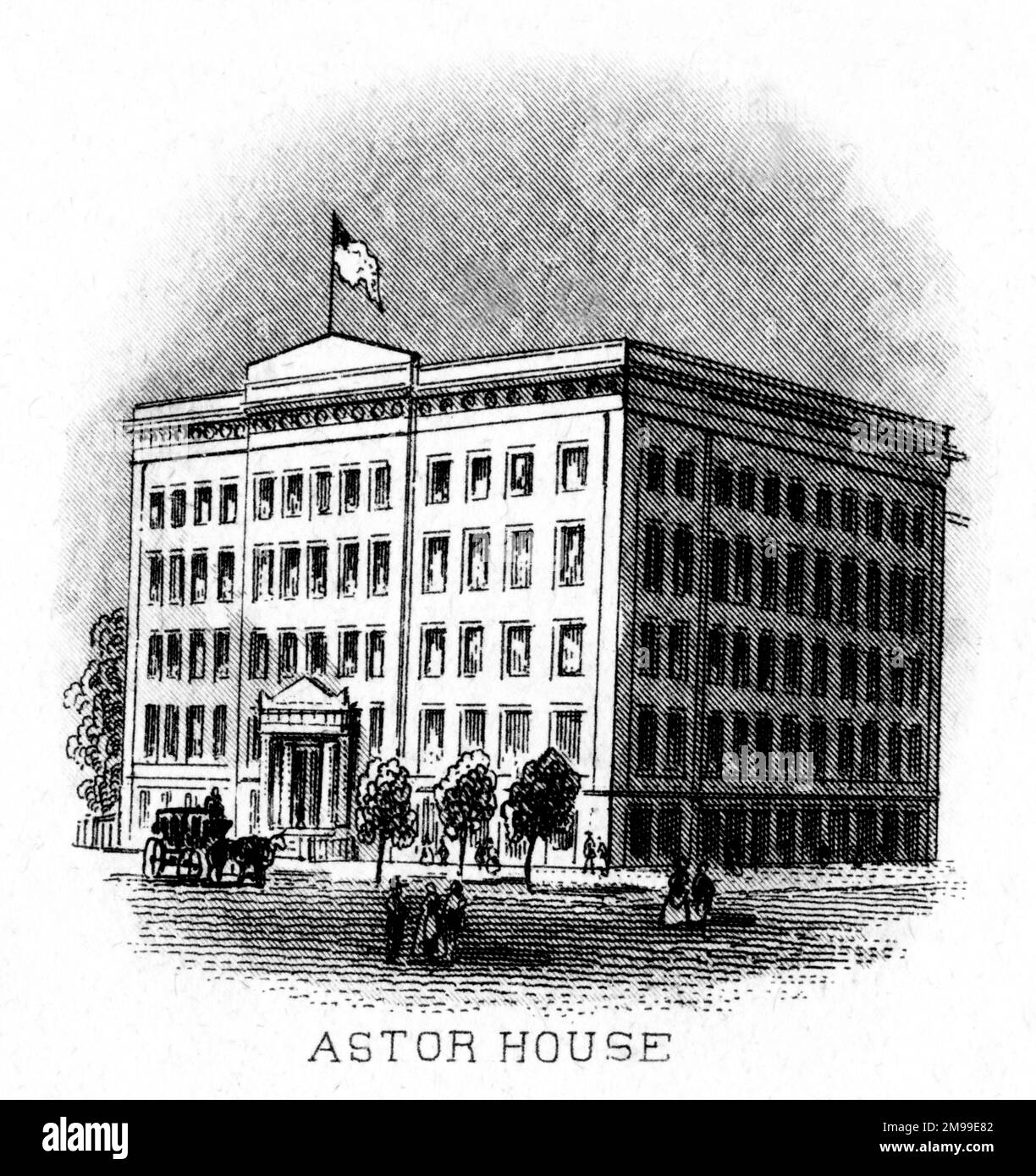 Astor House, New York City, USA. Stockfoto