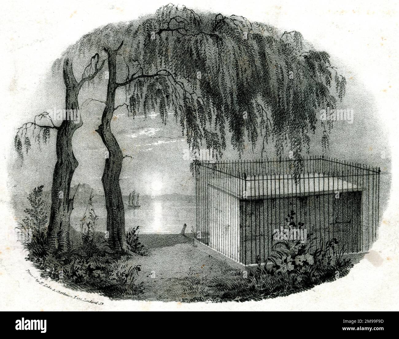 Napoleons Grab auf St. Helena. Stockfoto