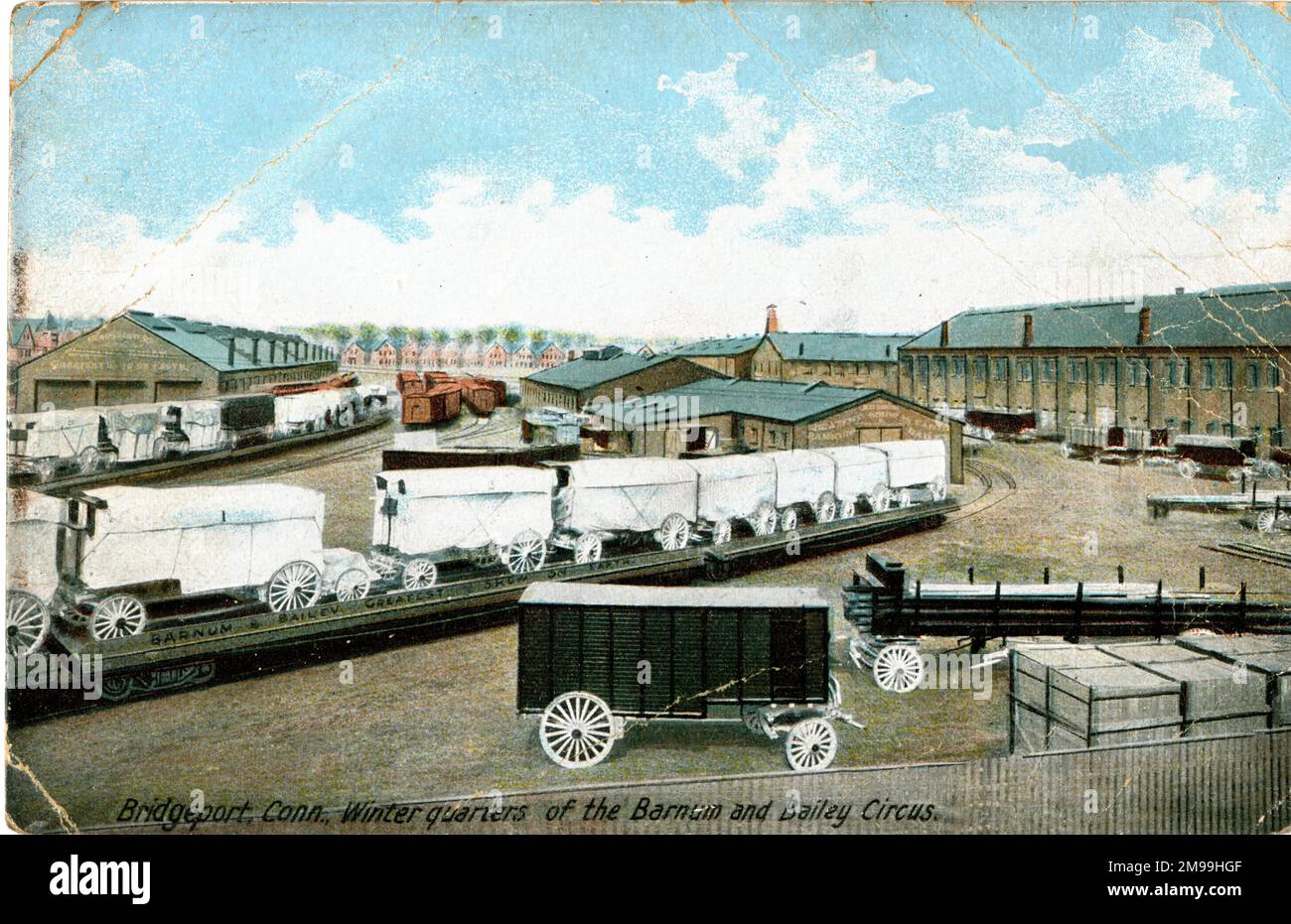 Bridgeport, Connecticut, USA, Winterquartiere des Barnum und Bailey Circus. Stockfoto