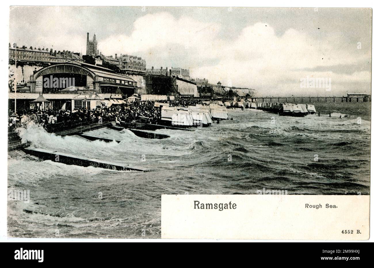 Raues Meer in Ramsgate, Kent. Stockfoto