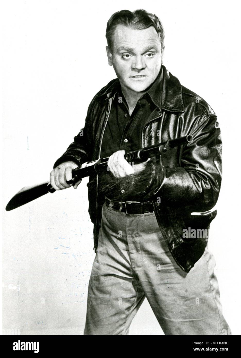 James (Jimmy) Cagney (1899-1986), amerikanischer Schauspieler und Tänzer. Hier gesehen in der Rolle des psychotischen Kriminellen Arthur Jarrett im Film White Heat (1949). Stockfoto