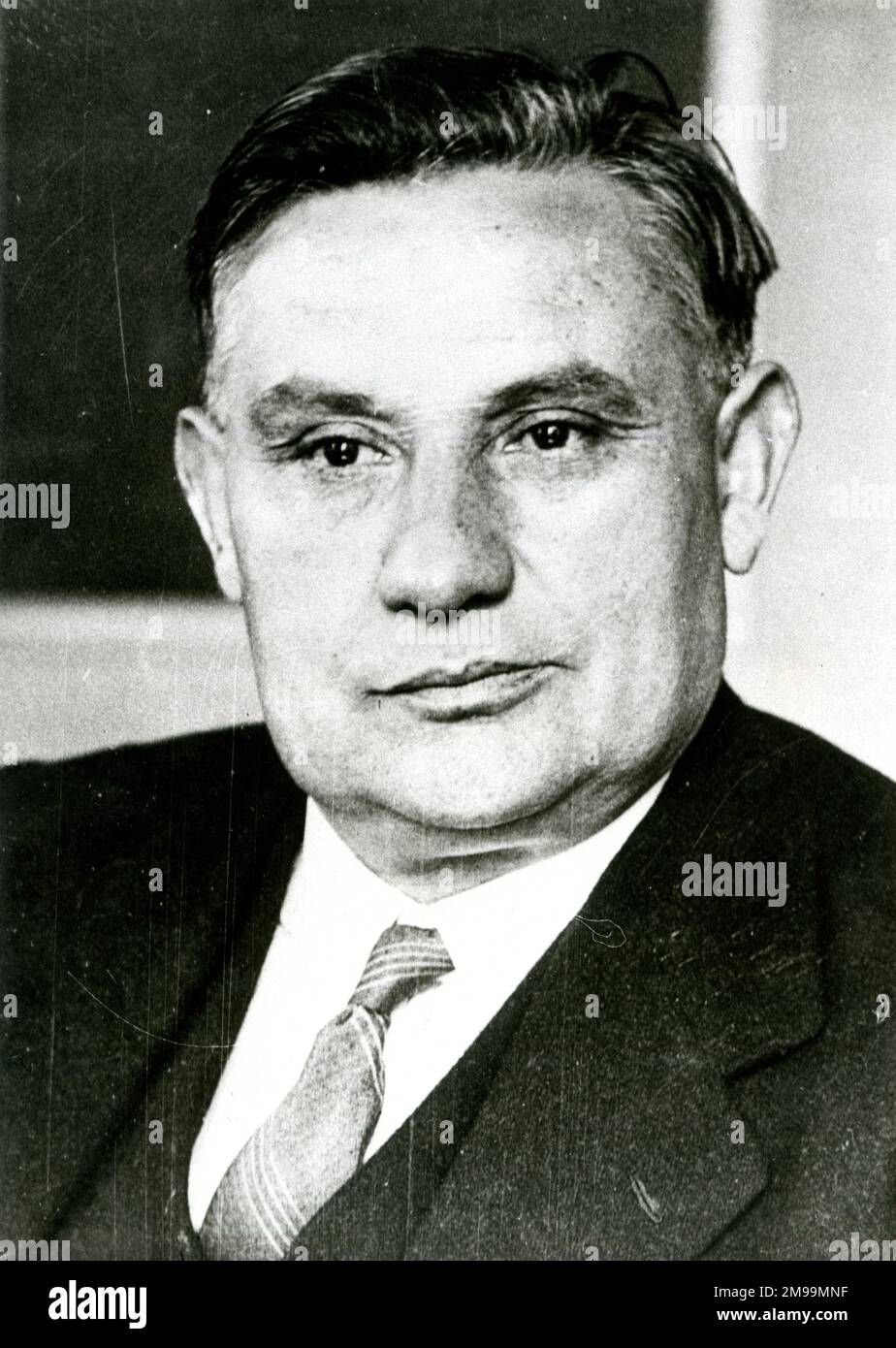 Ernest Bevin (1881-1951), Labour-Politiker und Gewerkschaftsführer, zum Zeitpunkt des Generalstreiks. Stockfoto