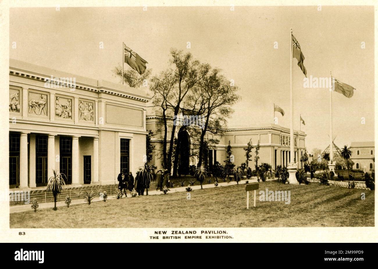 Neuseeland Pavilion, British Empire Exhibition, Wembley, North London. Stockfoto