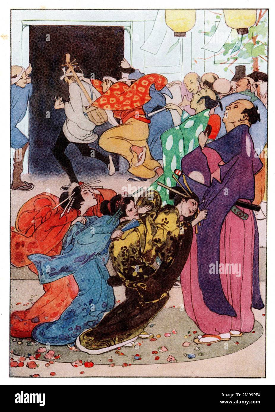 Pish Tush, verjage ihn - die Geschichte des Mikado von W. S. Gilbert. Stockfoto