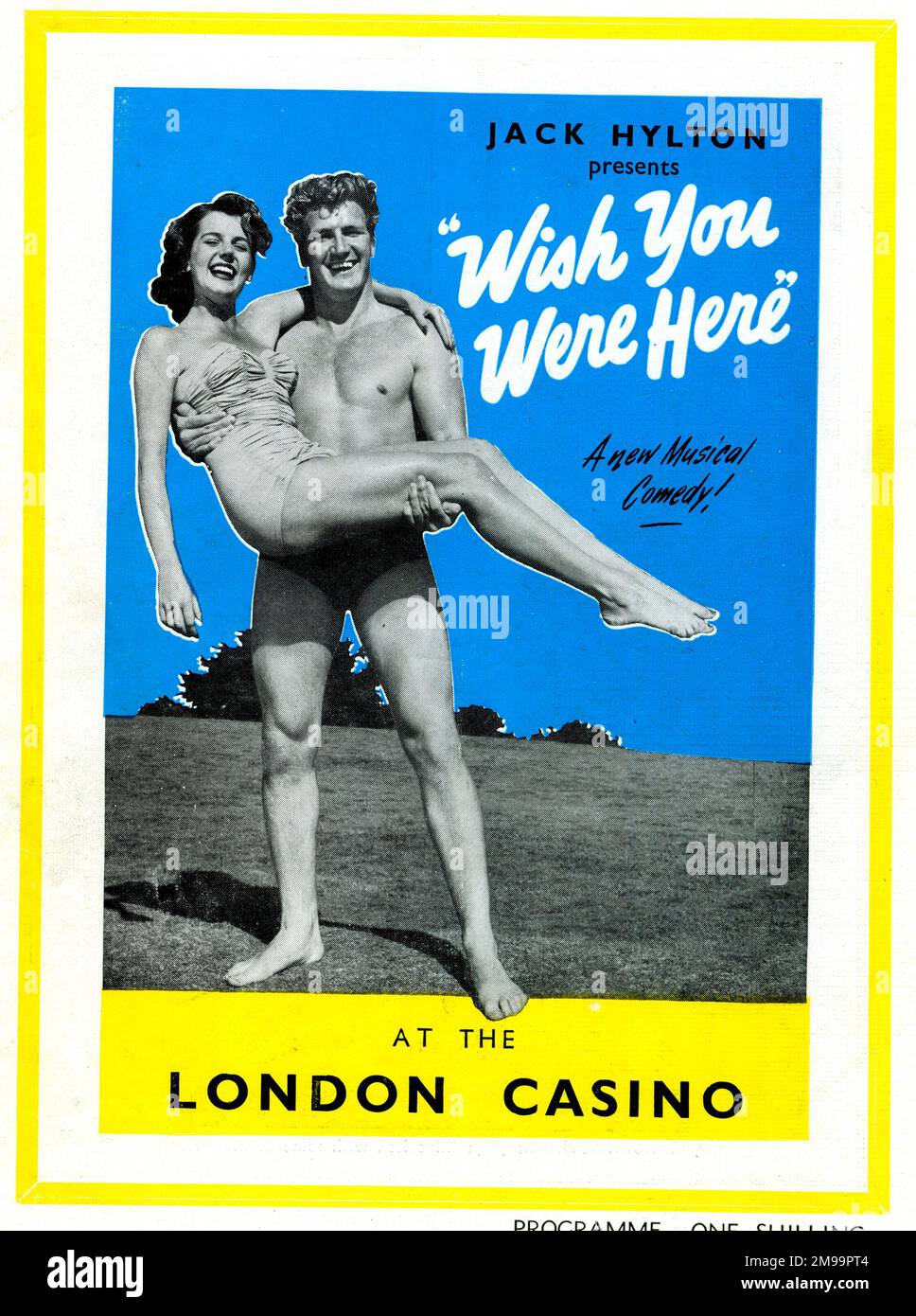 Jack Hylton präsentiert Wish you're here, eine neue musikalische Komödie im London Casino. Stockfoto