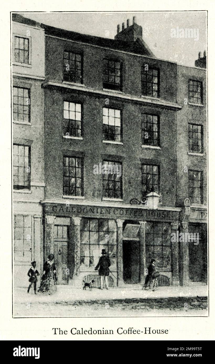 Caledonian Coffee House, Great Russell Street, London. Stockfoto