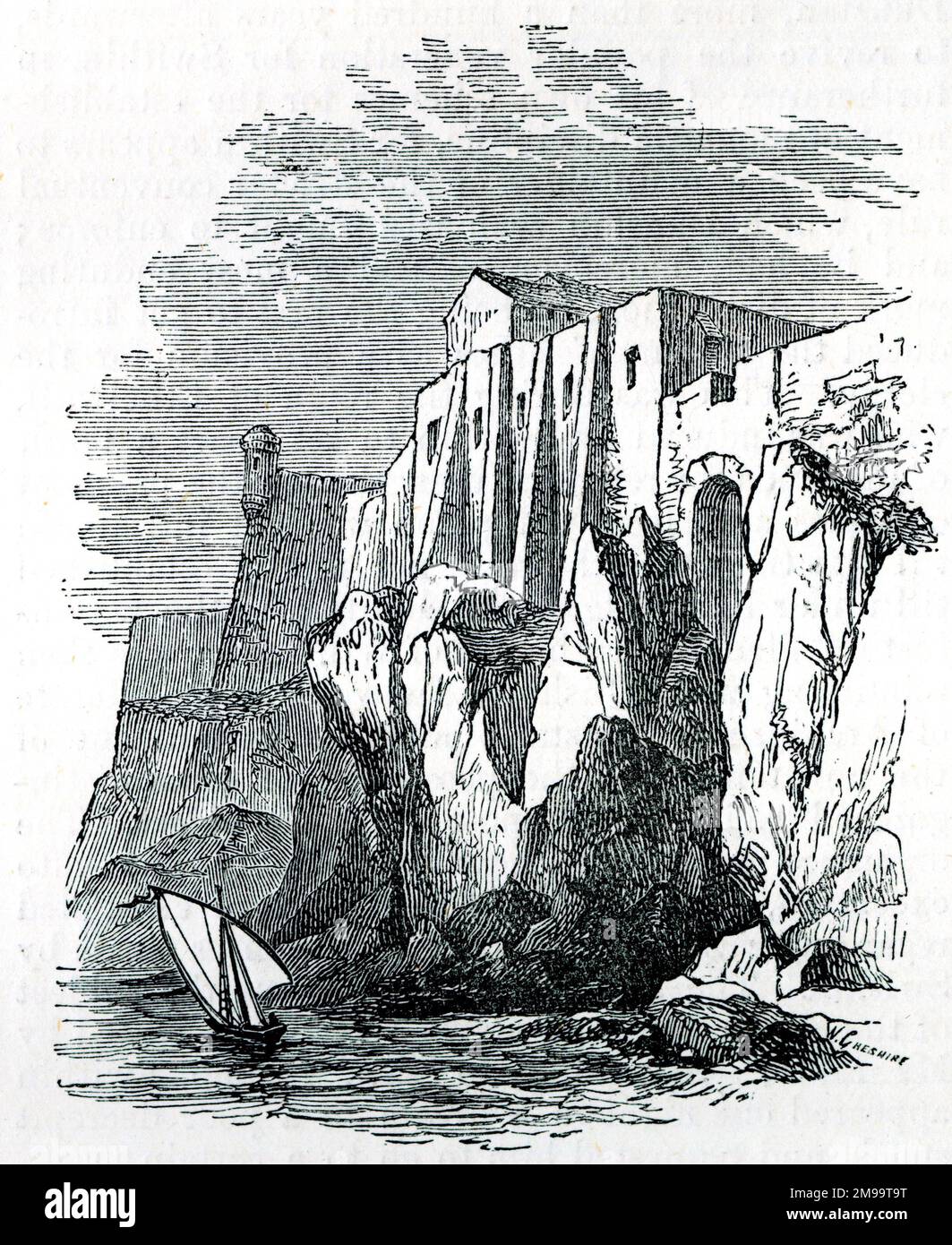 Fort Royal, berühmte Festung auf der Ile Sainte-Marguerite, in der Nähe von Cannes, Südfrankreich, verbunden mit dem sogenannten Mann in der eisernen Maske, dessen Identität ein Geheimnis bleibt. Stockfoto