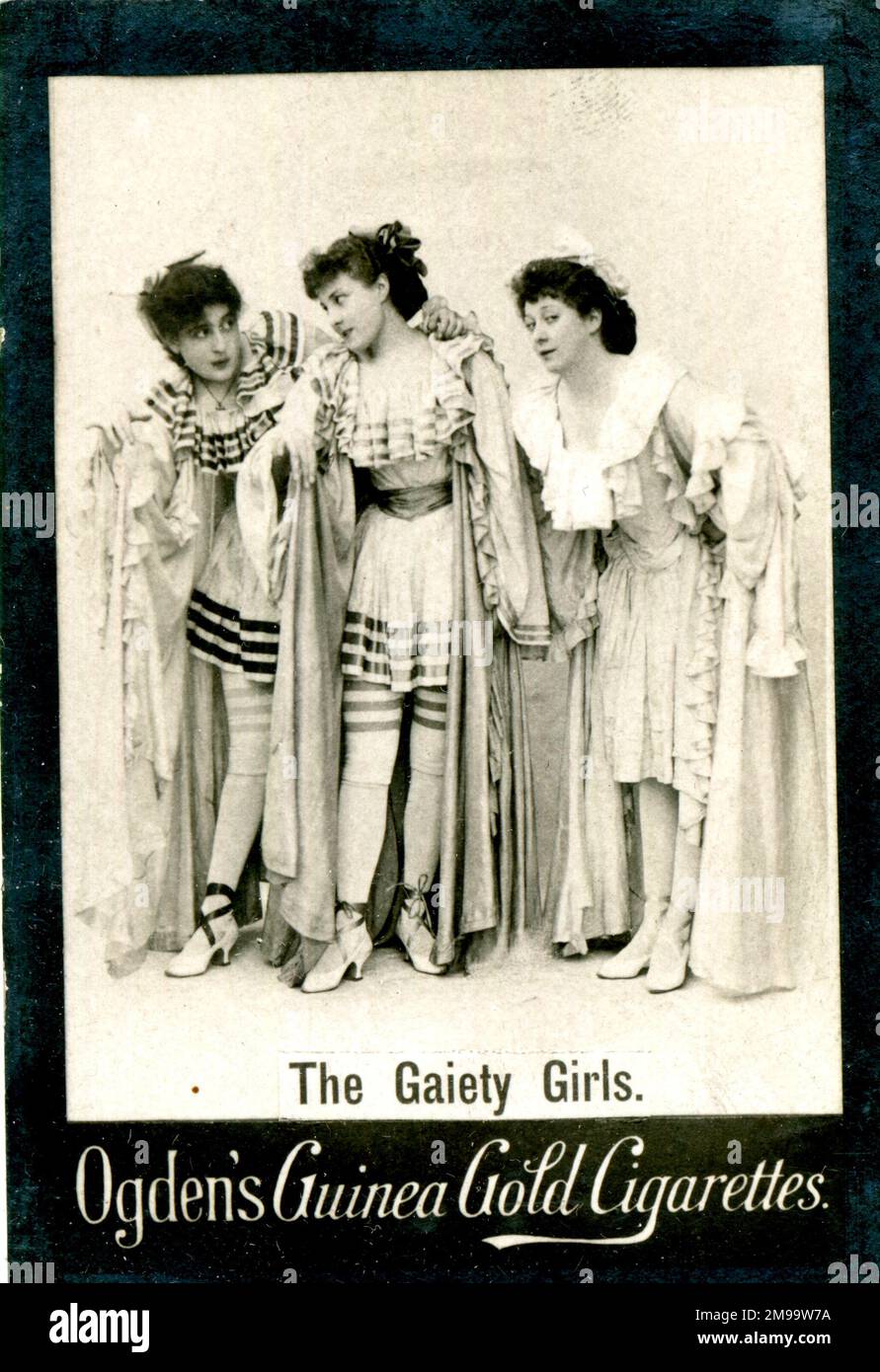 Die Gaiety Girls - Constance Collier und Lily Harold, mit einer unbekannten Schauspielerin. Stockfoto