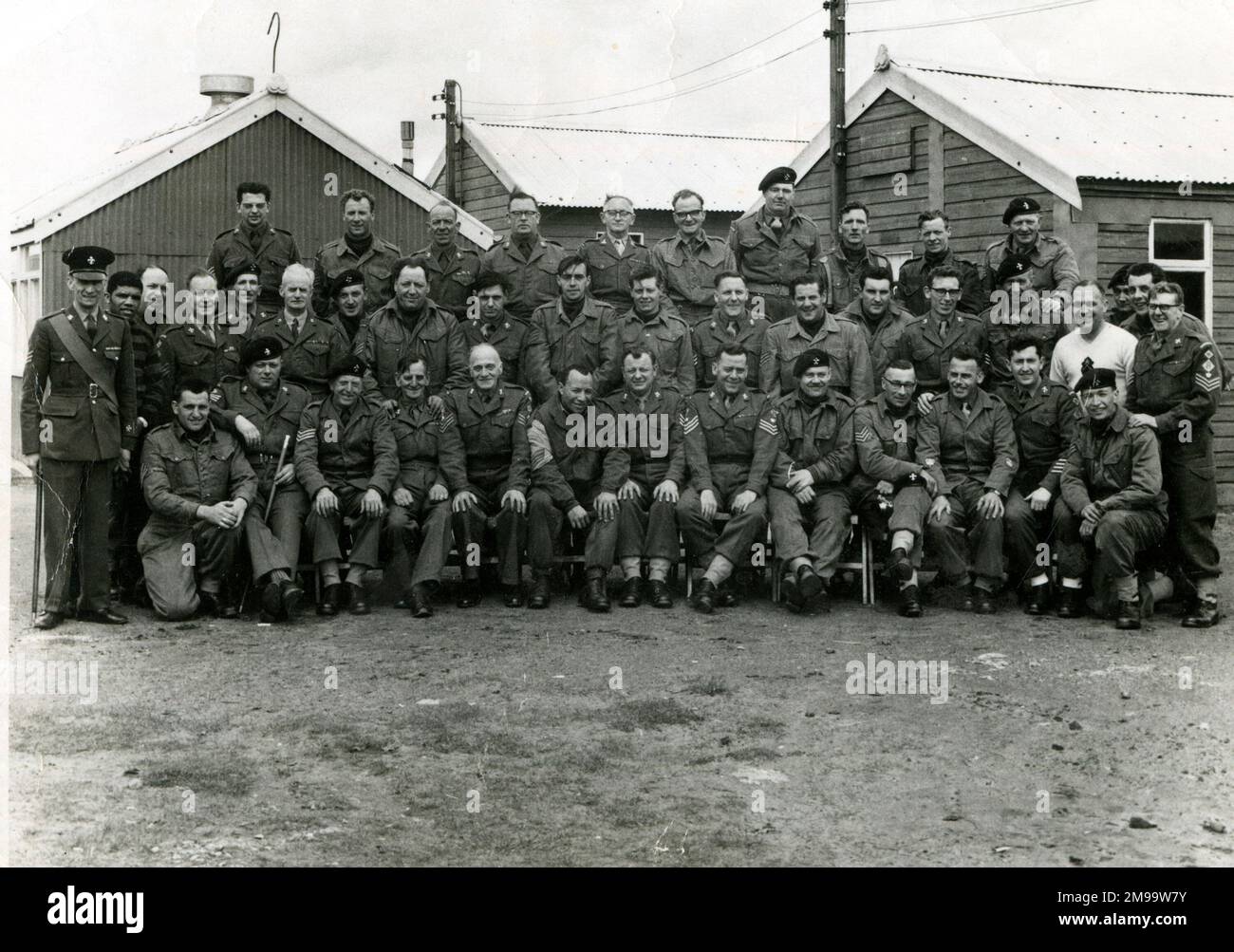 Gruppenfoto, 8. Ardwick-Bataillon, Territorial Army Regiment, Manchester. Stockfoto