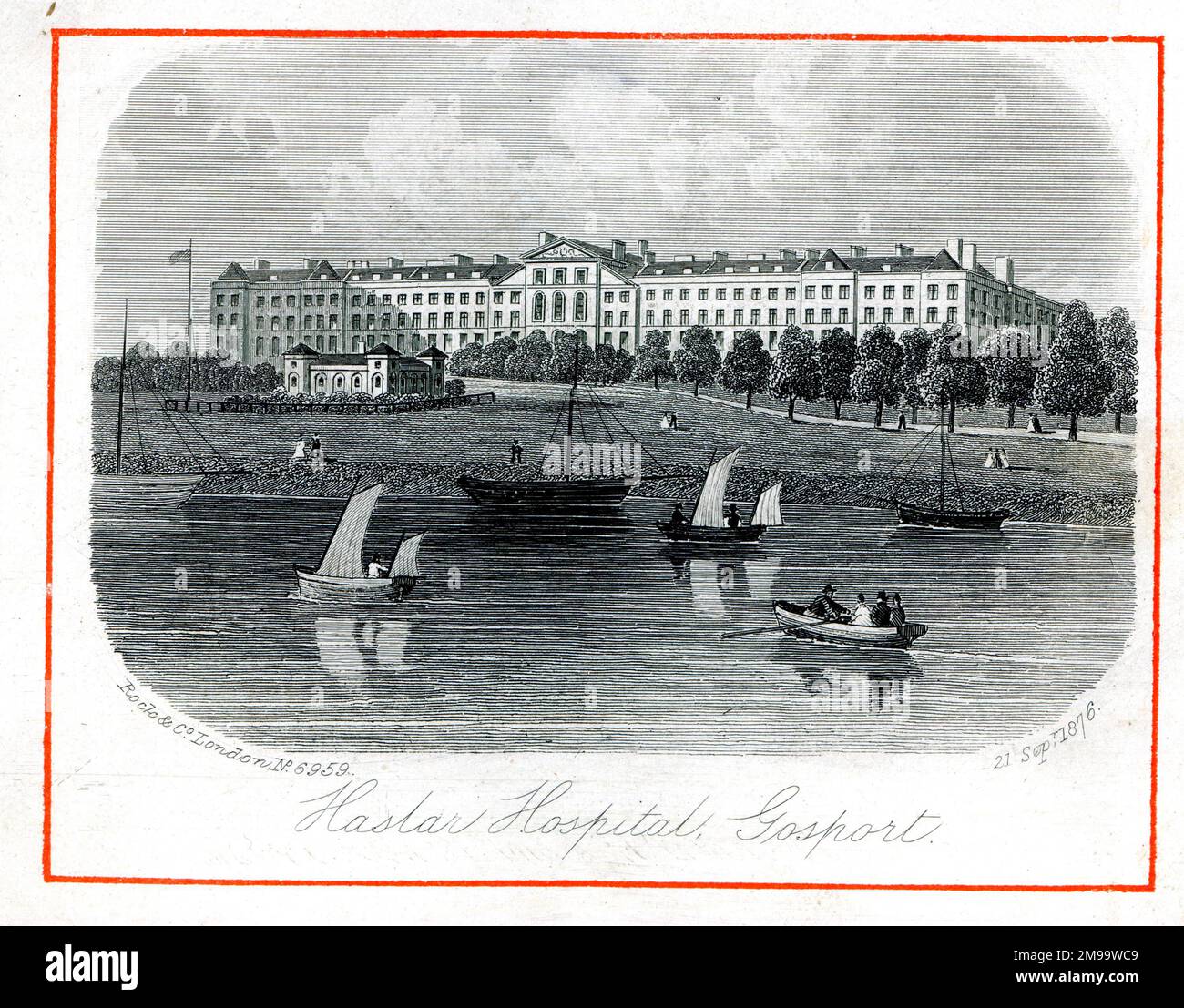 Haslar Naval Hospital, Gosport, Hampshire. Stockfoto