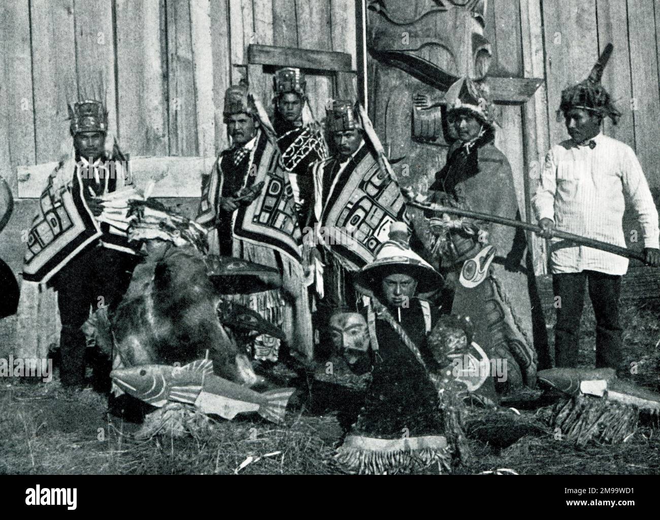 Indianische Tänzer. Stockfoto