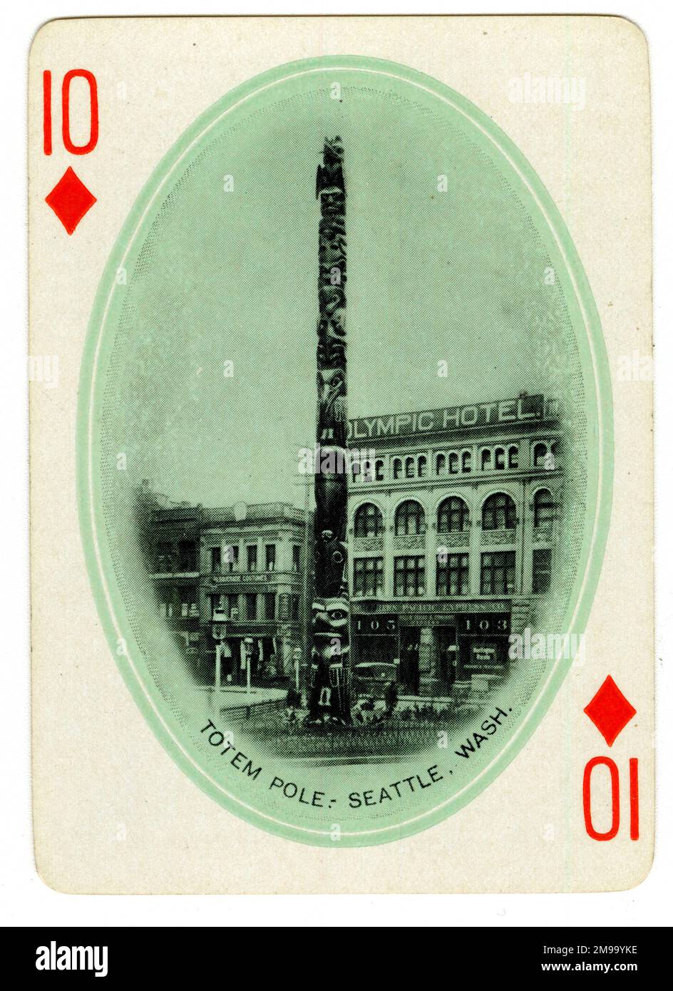 Totem Pole, Seattle, Washington State, USA – Alaska Yukon Pacific Exposition, Seattle. Stockfoto