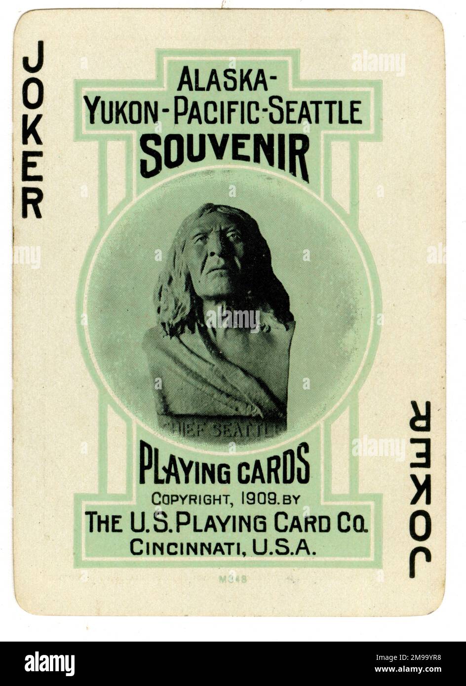Ureinwohner, Chief Seattle, Alaska Yukon Pacific Exposition, Seattle, USA. Stockfoto