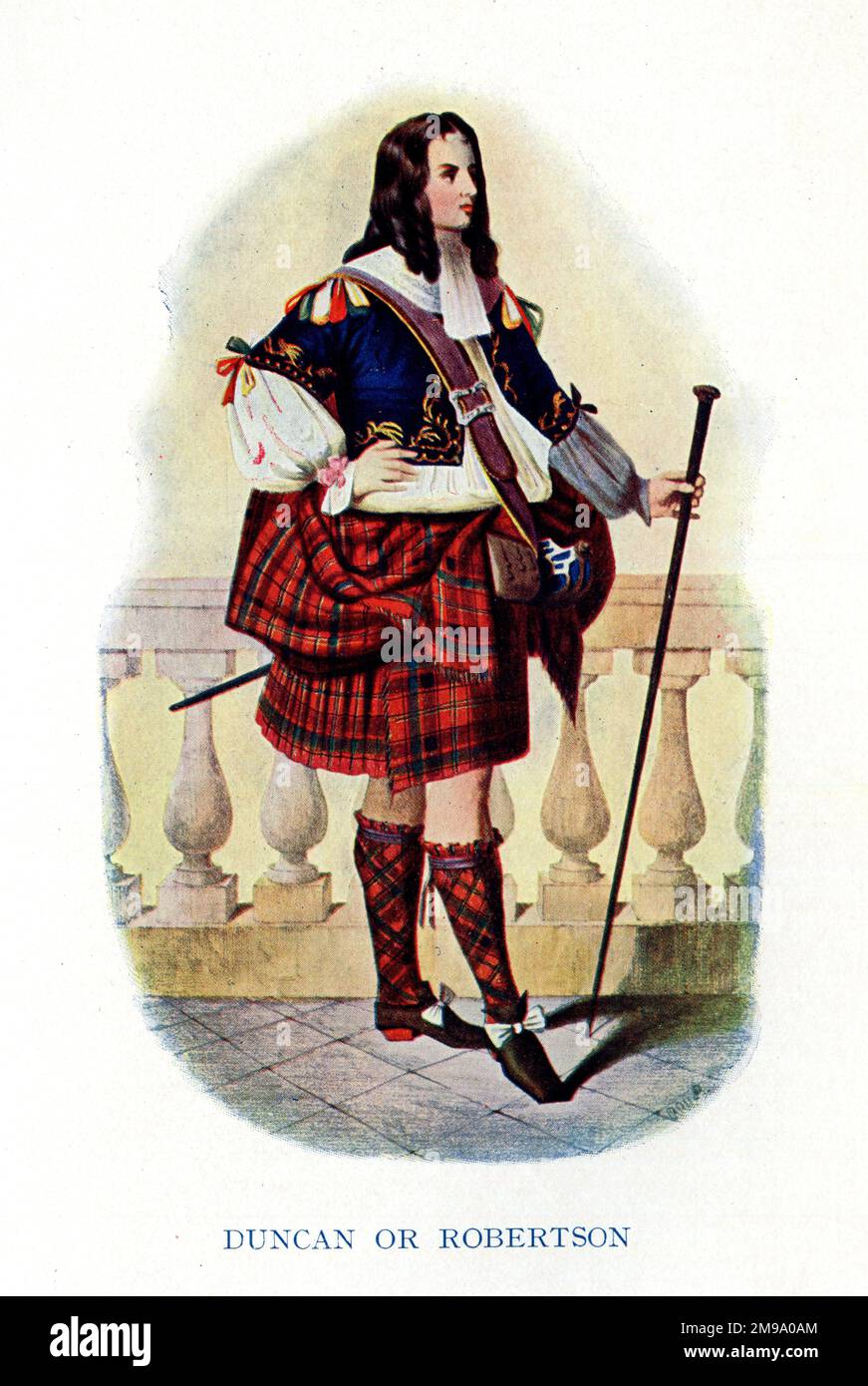 Duncan of Robertson, Traditional Costume Scottish Highland Clans - The Highland Clans of Scotland Vol. 1 1923 Stockfoto
