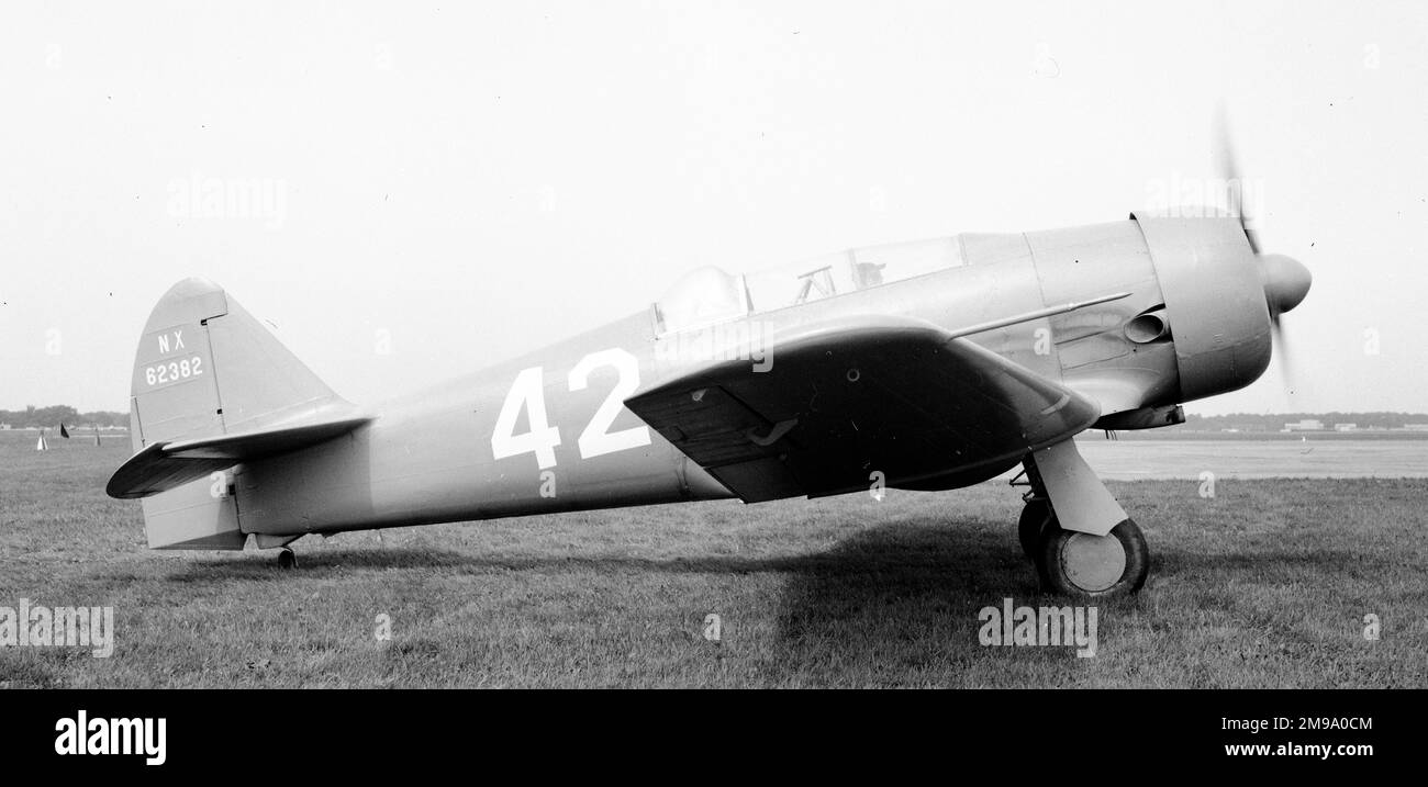 Nordamerikanische SNJ-2 Texan, NX62382. Rennen Nr. 42, ca. 1949 Stockfoto