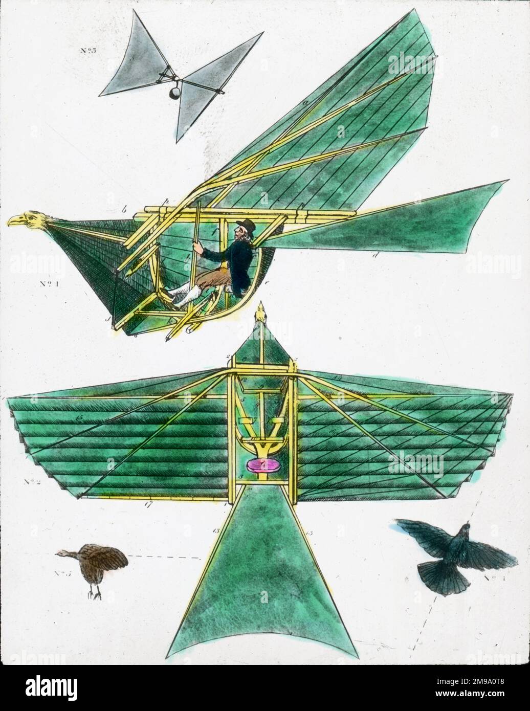 Frontstück zur ersten Ausgabe von Walkers Art of Flying Stockfoto