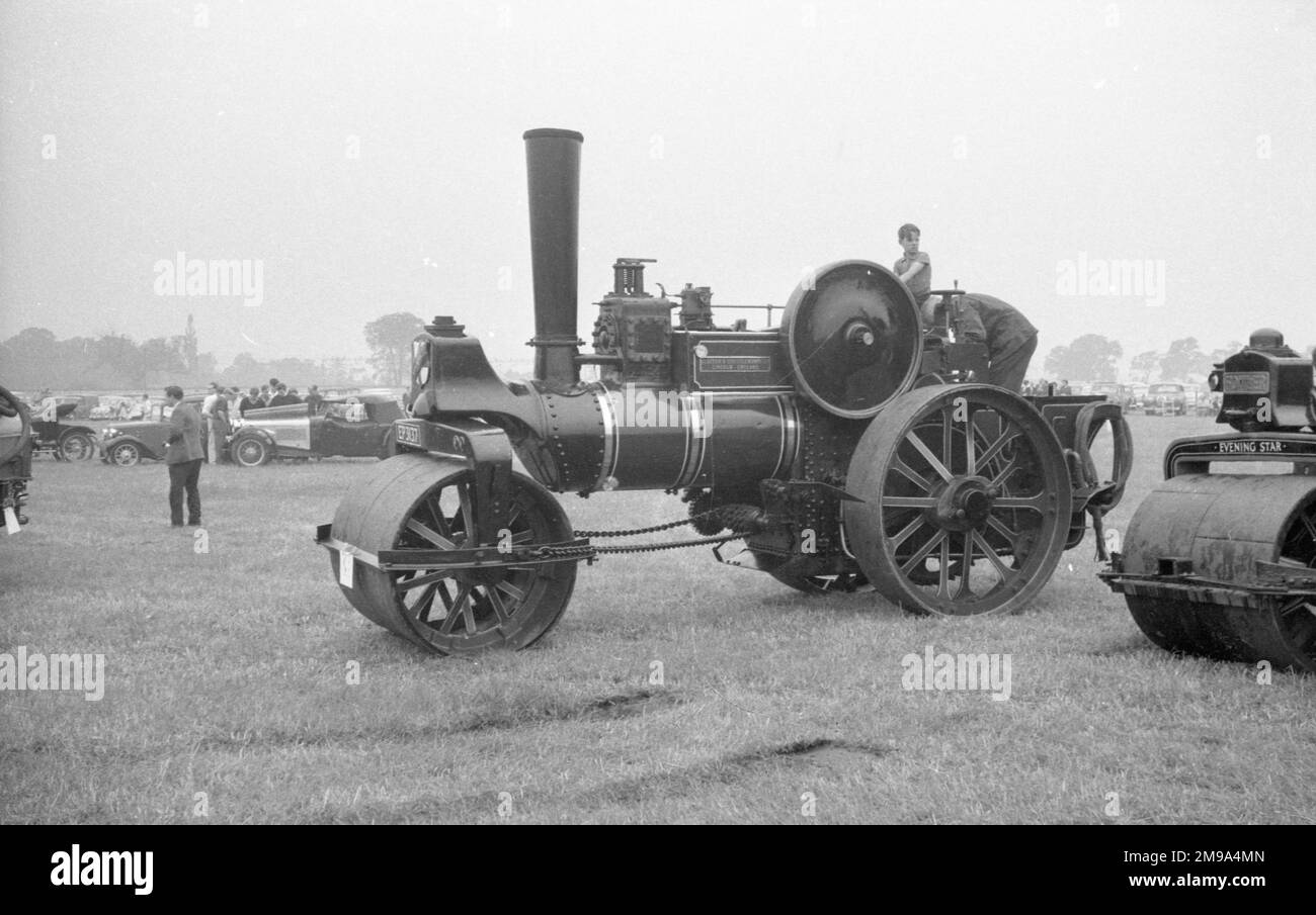 Clayton & Shuttleworth Road Roller, Regn. EP 3137, Nummer: 46688. Gebaut 1914 von Clayton & Shuttleworth in Lincoln, angetrieben von einer 4 NHP-Einzylinder-Dampfmaschine. Stockfoto