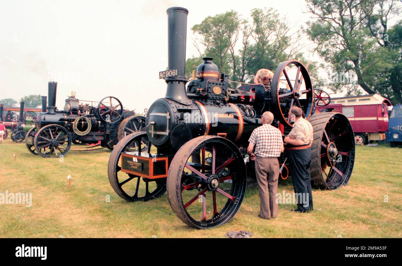 Hersteller: John Fowler & Co. Aus Leeds. Typ: Pflügen Motornummer: 4223 gebaut: 1882 Zulassung: AC 9061 Zylinder: Single NHP: 8 Name: Aethelflaed Stockfoto