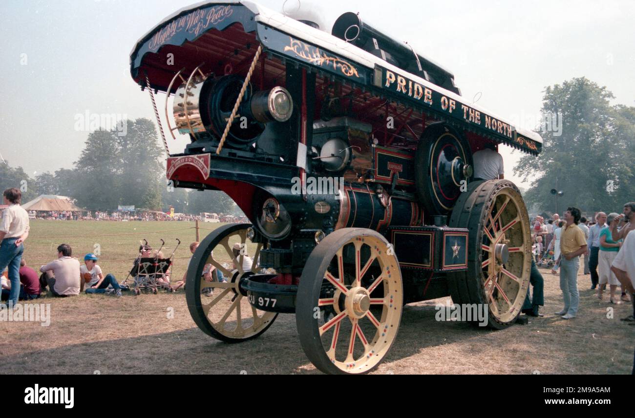 Hersteller: John Fowler & Co. Aus Leeds. Typ: Showmans Road Locomotive Number: 15652 Built: 1920 Zulassung: CU 977 Klasse: R3 Zylinder: Compound NHP: 8 Name: Repulse Stockfoto