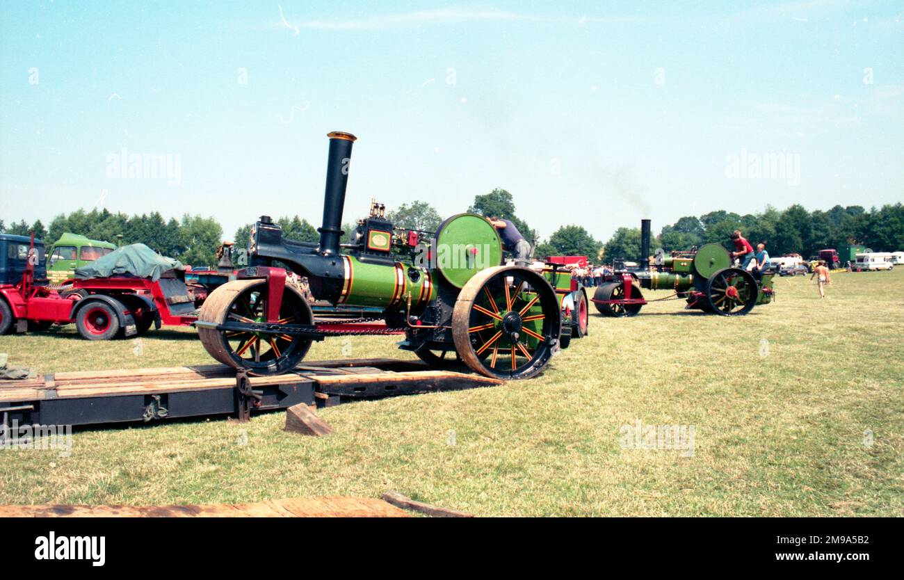 Hersteller: Aveling & Porter Typ: Straßenwalze Nummer: 8752 gebaut: 1916 Zulassung: TA 2662 Klasse: BT-Zylinder: Single NHP: 4 Stockfoto