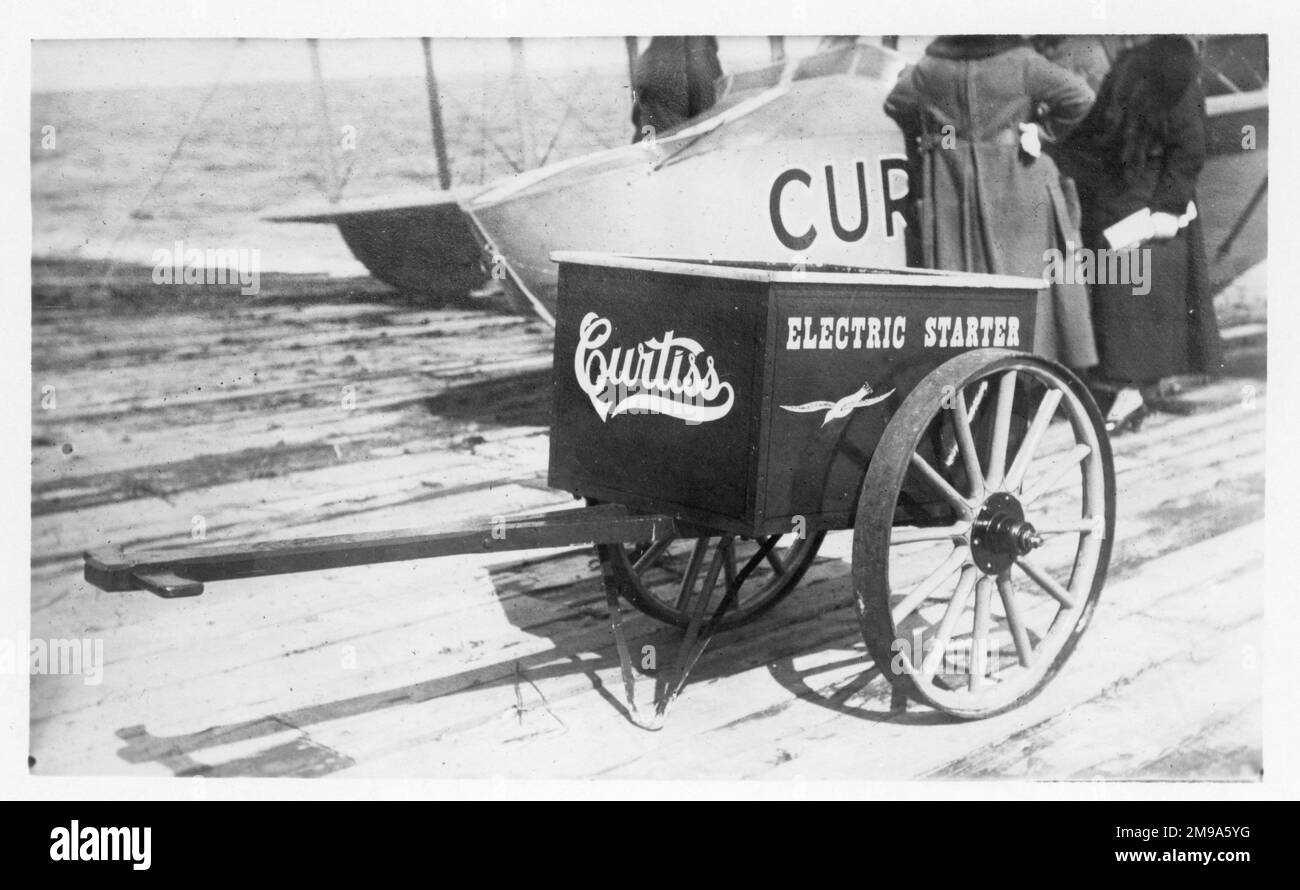 Ein Curtiss Batteriewagen zum Starten von Flugzeugmotoren Stockfoto