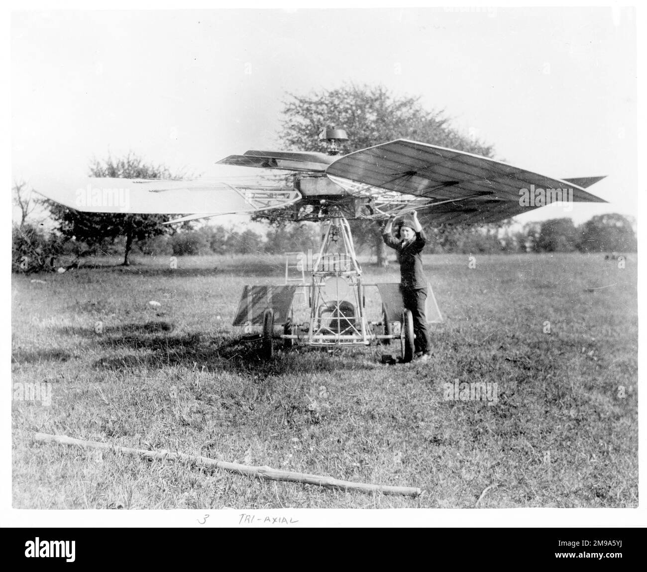 Tri-Axial, Pionier-Hubschrauber. Stockfoto