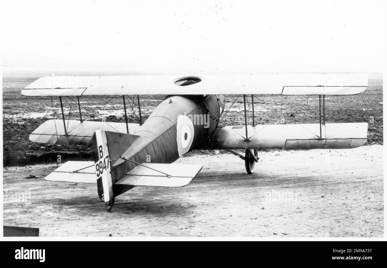B.A.T. FK.22 BANTAM I F9947. Der zweite der Bantam I-Jäger, der von der British Aerial Transport Company (BAT) gebaut und von Frederick Koolhoven entworfen wurde; fünfzehn Flugzeuge wurden in zwei Versionen gebaut, dem kleineren Bantam I und dem größeren Bantam II, wobei der Bantam II in kleiner Zahl mit der Royal Air Force zusammenarbeitet. Stockfoto