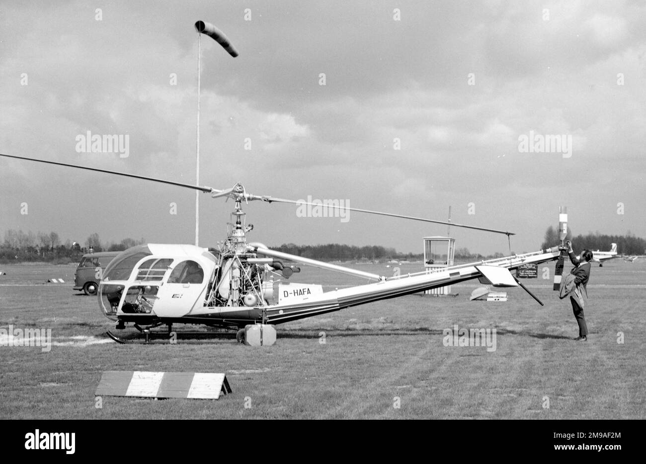 HILLER UH-23 D-HAFA Stockfoto