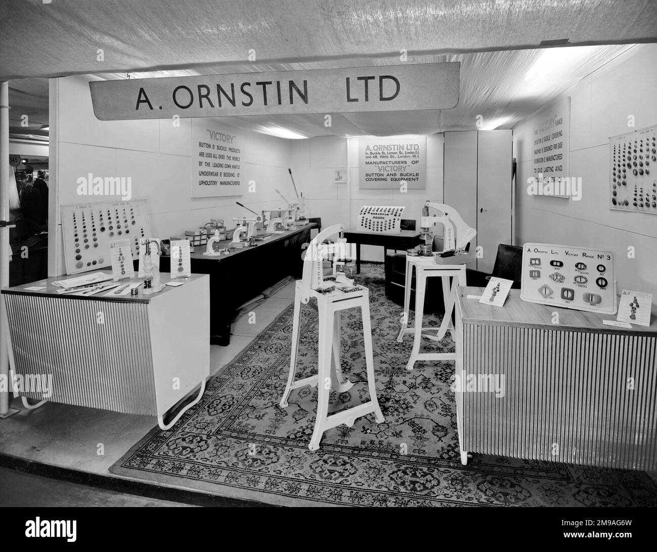 The British Industries Fair - vom 5. Bis 16. Mai 1947 in Olympia und Earls Court, London, abgehalten. Organisiert von der Exportförderungsabteilung des Handelsamtes. Stockfoto