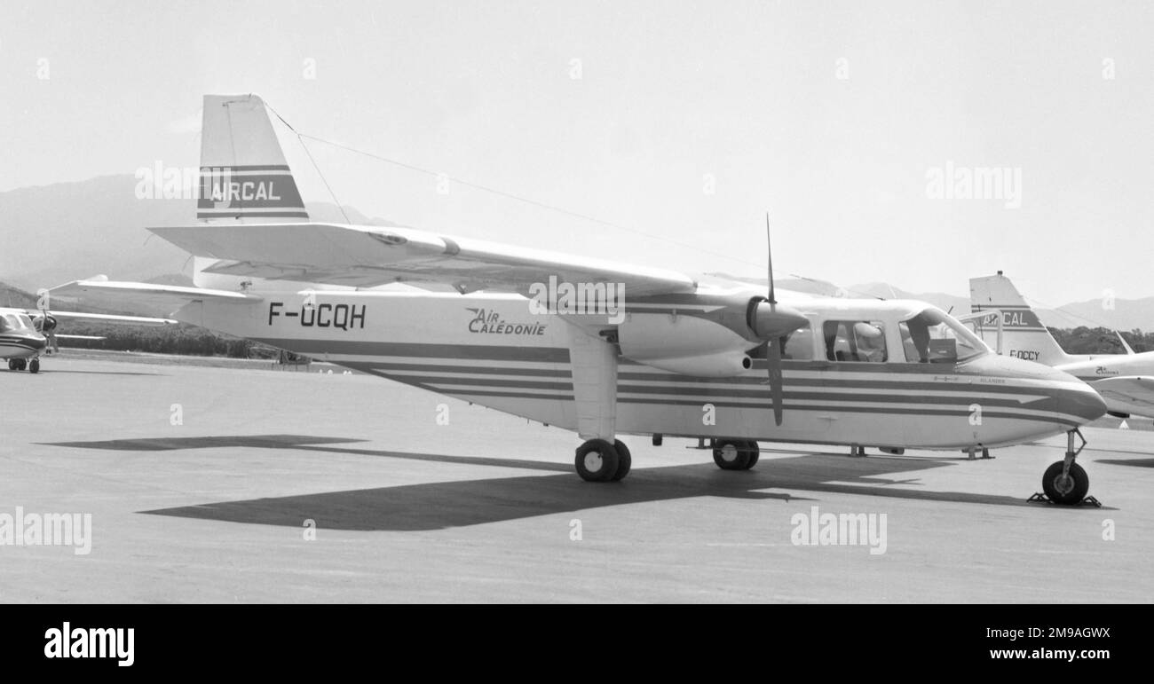 Britten-Norman BN-2A-8 Islander F-OCQH (msn 626) von Air Caledonie. Stockfoto