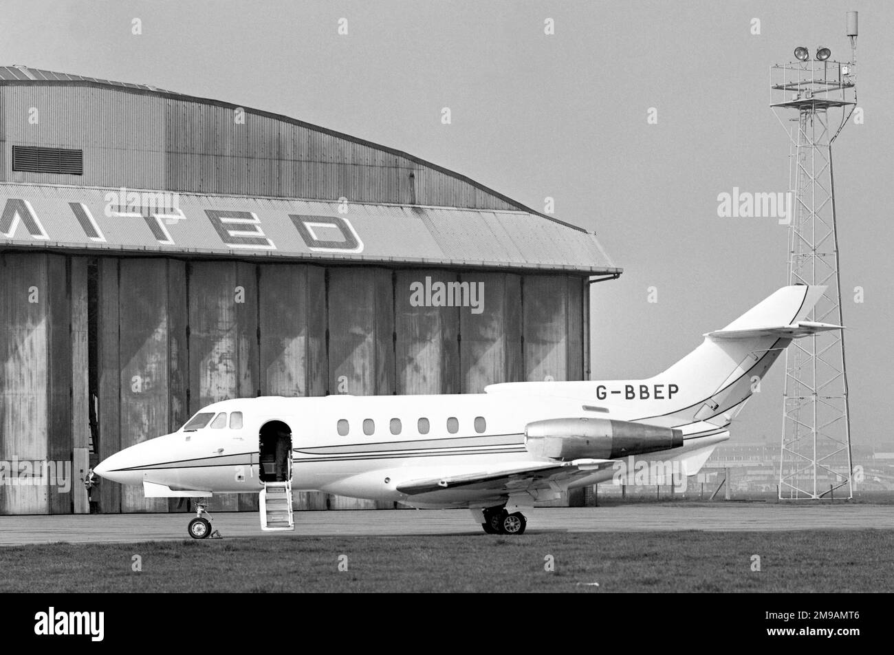 British Aerospace HS-125-600B G-BBEP (msn 256030), betrieben für De Beers International Air Services Ltd. Stockfoto