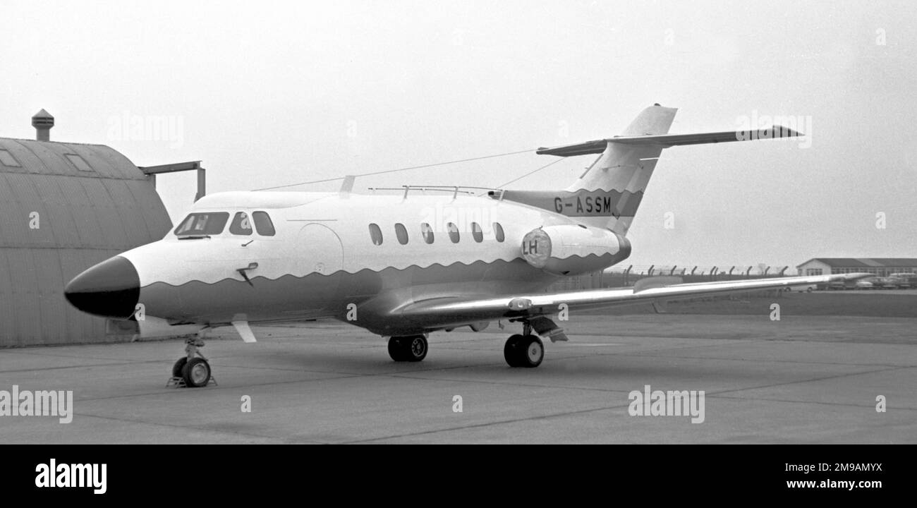 Hawker Siddeley HS-125-1/522 G-ASSM (msn 25010). Stockfoto