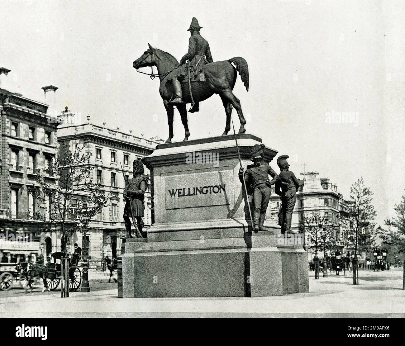 Statue von Duke of Wellington, Hyde Park Corner, London Stockfoto