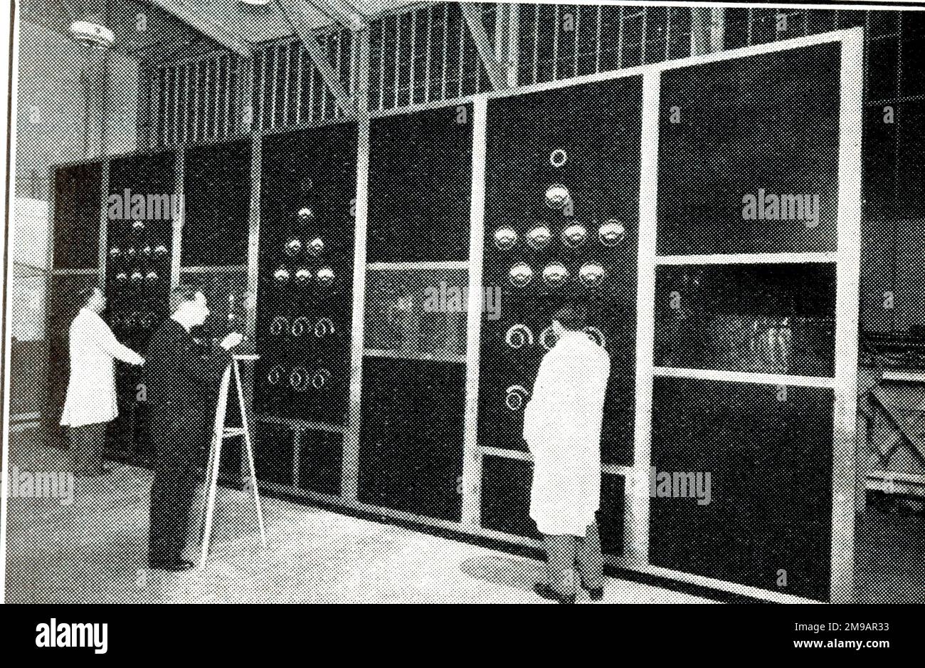 Bairds Ultra-Short Wave 10KW-Funksender an seiner Experimental Station wurde verwendet, um Fernsehen in den Großraum London und die Heimatländer zu senden Stockfoto