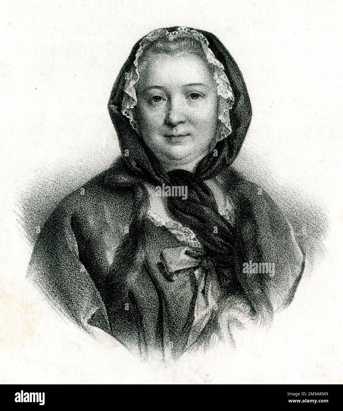 Francoise de Graffigny (1695-1758), französische Schriftstellerin Stockfoto